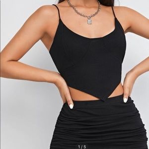 SHEIN Bandana Ripped Crop Top